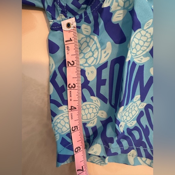 NWT Vilebrequin Men’s Swim Trunks Ronde Des Tortues Blue Topaz Moorea - Picture 10 of 12